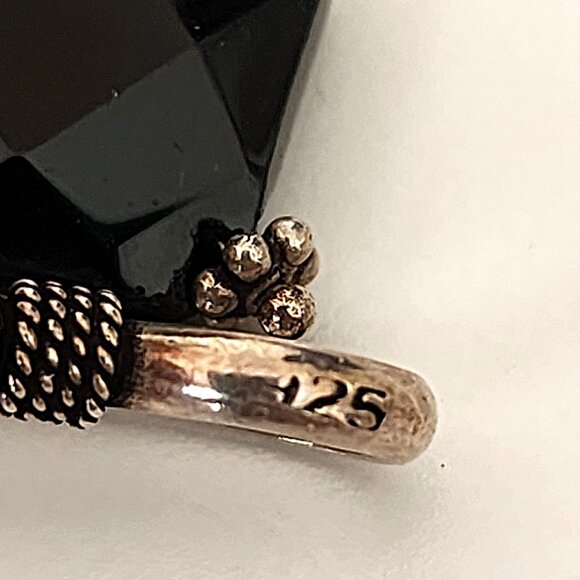 925 silver & Rhodonite bead necklace - Picture 8 of 11